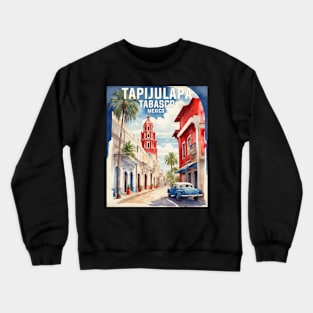 Tapijulapa Tabasco Mexico Vintage Tourism Travel Crewneck Sweatshirt